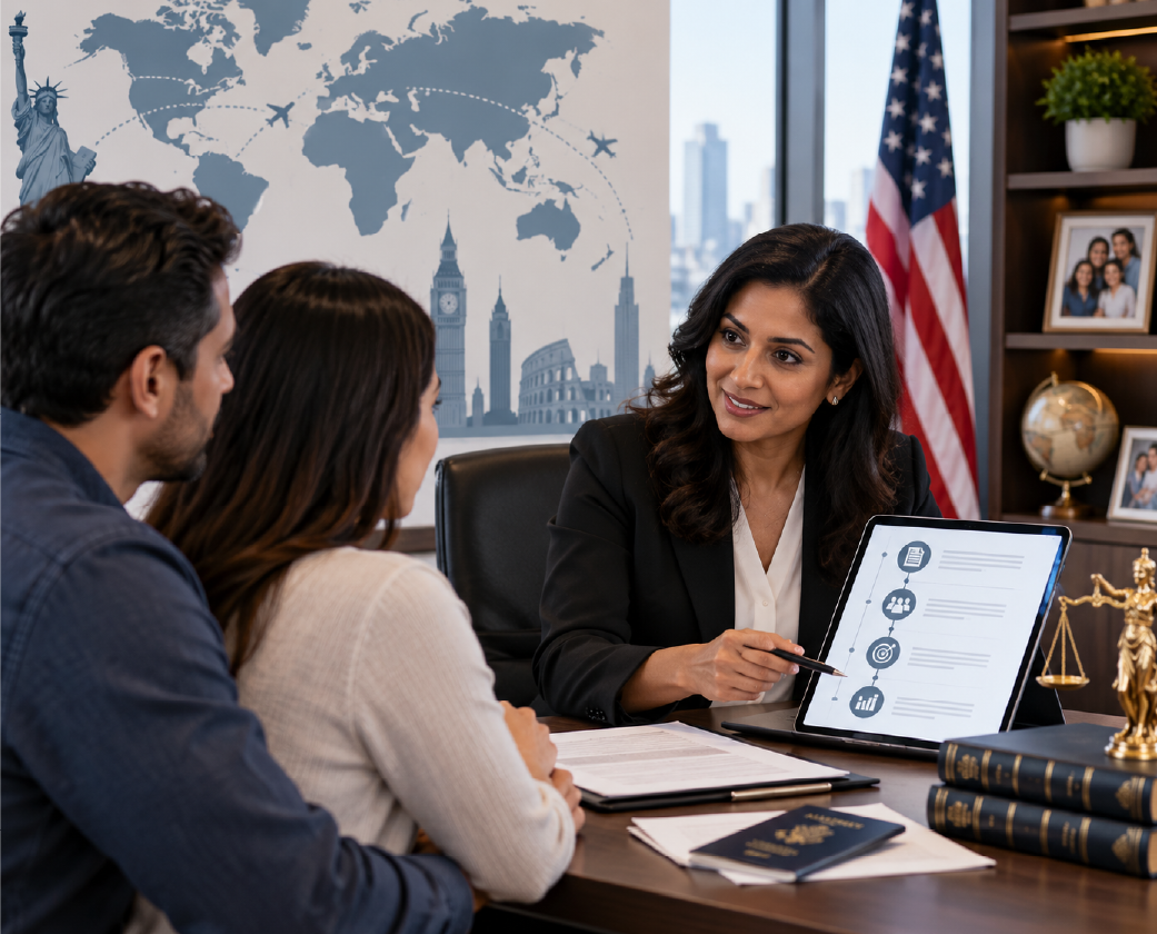 The Akula & Associates immigration team in Dallas