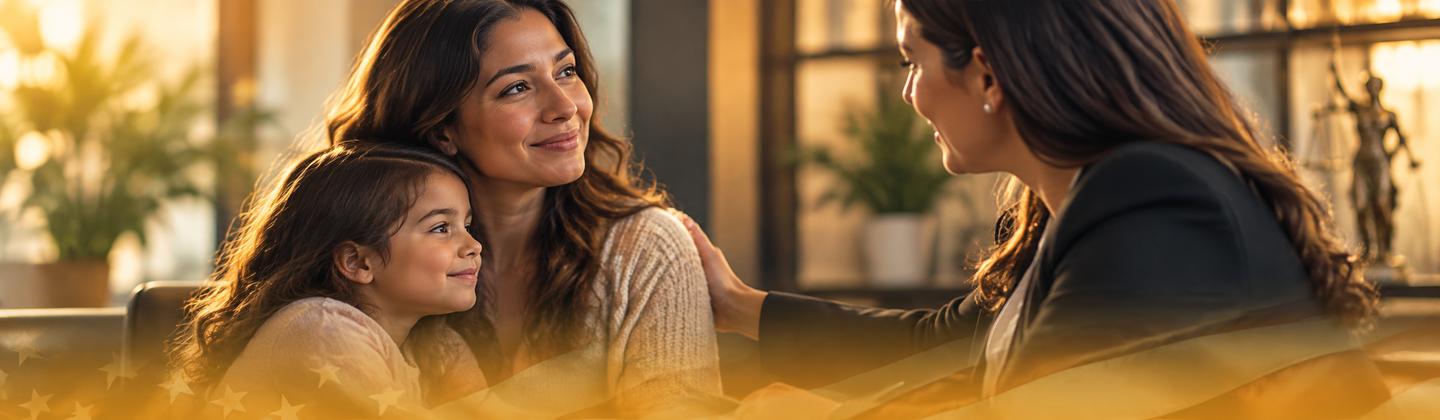 Dallas immigration attorney consulting with a client about a VAWA self-petition