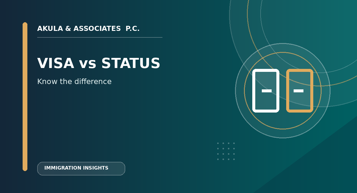 What Is the Difference Between Visa & Status?