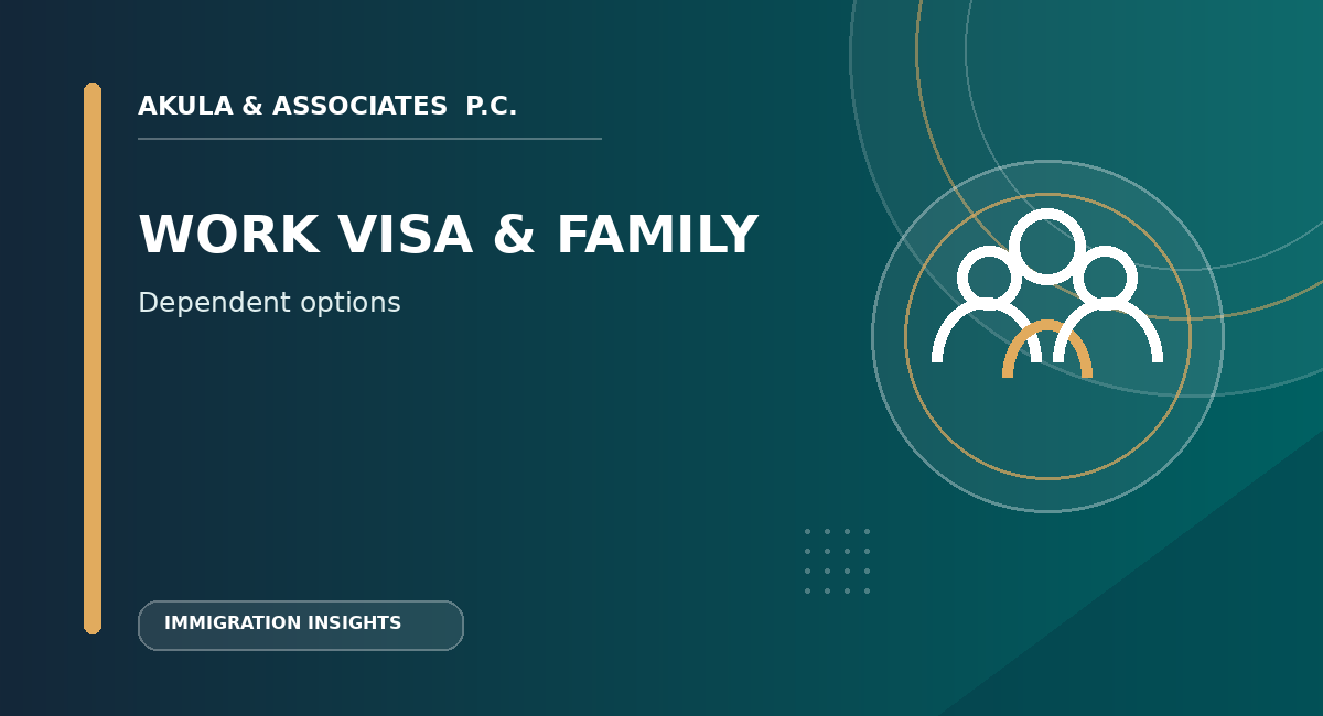 I Am Applying for a U.S. Work Visa. Can I Bring My Family?