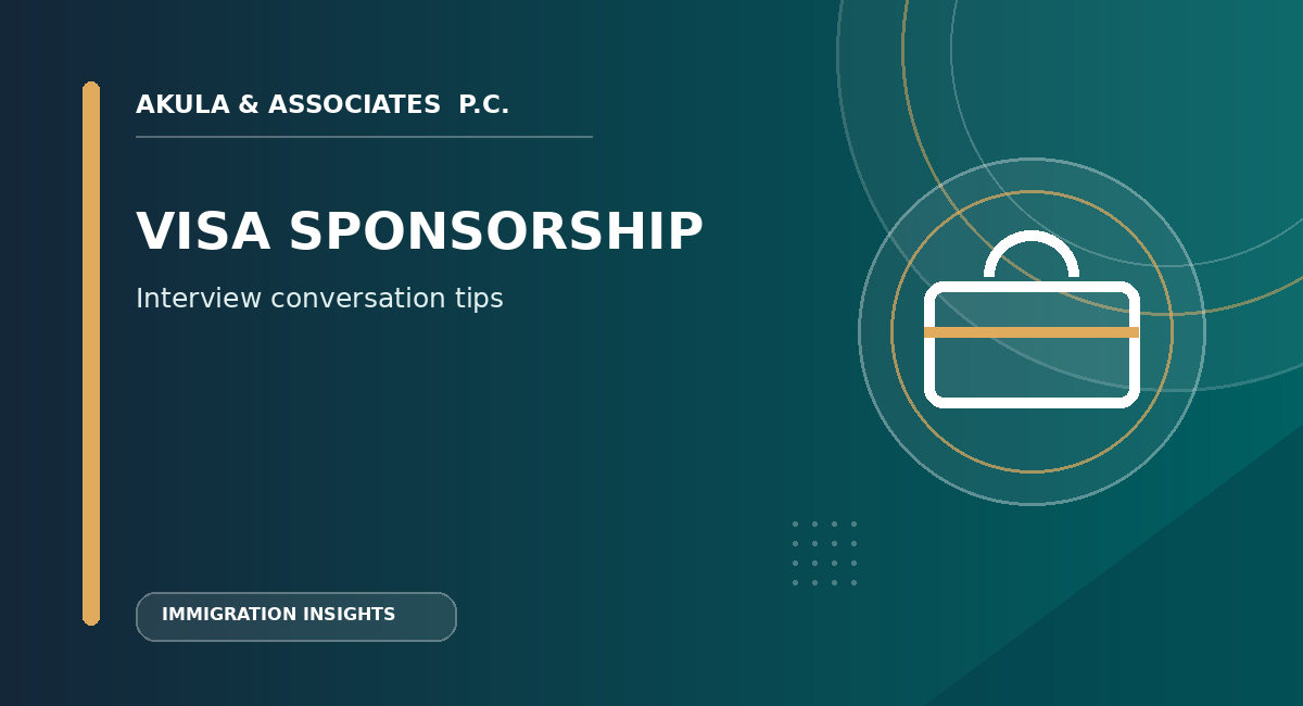 How to Ask About Visa Sponsorship in an Interview